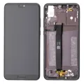 LCD Assembly With Frame For Huawei P20 (Refurbished) (Black)