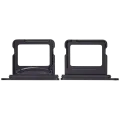 Dual Sim Card Tray For iPhone 16 / 16 Plus (Black)