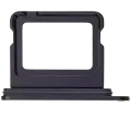 Dual Sim Card Tray For iPhone 16 / 16 Plus (Black)