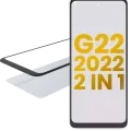 2 in 1 Front Glass With OCA Pre-Installed For Motorola Moto G22 (XT2231 / 2022)