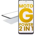 2 in 1 Front Glass With OCA Pre-Installed For Motorola Moto G Power (XT2165 / 2022)