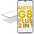 2 in 1 Front Glass With OCA Pre-Installed For Motorola Moto G8 Plus (XT2019 / 2019)