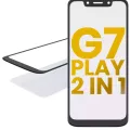 2 in 1 Front Glass With OCA Pre-Installed For Motorola Moto G7 Play (XT1952 / 2019)