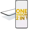 2 in 1 Front Glass With OCA Pre-Installed For Motorola One Vision (XT1970 / 2019)