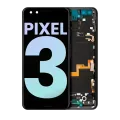 OLED Assembly With Frame For Google Pixel 3 (Genuine OEM) (Just Black)