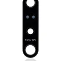 Back Camera Lens (Glass Only) With Adhesive For Motorola One Vision Plus (2020) (Black)