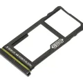 Single Sim Card Tray For Motorola One Vision (XT1970 / 2019) / P50 (XT1970 / 2019) (Black)