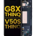 OLED Assembly With Frame For LG G8X ThinQ / V50S ThinQ 5G (Refurbished) (Aurora Black)