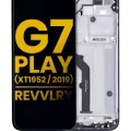 LCD Assembly With Frame For Motorola Moto G7 Play (XT1952 / 2019) / T-Mobile Revvlry (Refurbished) (Starry Black)