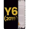 LCD Assembly With Frame For Huawei Y6 (2019) (Refurbished) (Midnight Black)