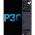 LCD Assembly With Frame For Huawei P30 (Aftermarket: Incell) (Black)