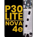LCD Assembly With Frame For Huawei P30 Lite (2019) / Nova 4e (4GB RAM) (Aftermarket Plus) (Midnight Black)