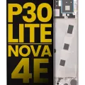 LCD Assembly With Frame For Huawei P30 Lite / Nova 4e (Aftermarket Plus) (4GB RAM) (Pearl White)