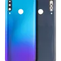 Back cover Glass With Camera Lens For Huawei P30 Lite / Nova 4E (6GB RAM / Without Logo) (Peacock Blue)