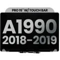 Повний дисплейний модуль LCD для MacBook Pro 15" A1990 (2018-2019) (Used OEM Pull: Grade A) (Space Gray)