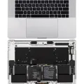 Top Case with Battery and Keyboard (ANSI US) For MacBook Pro 15" A1990 (2018-2019) (Silver)