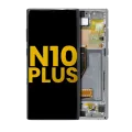 OLED Assembly With Frame For Samsung Galaxy Note 10 Plus / 5G (Refurbished) (Aura Glow / Silver)