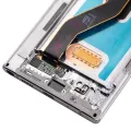 OLED Assembly With Frame For Samsung Galaxy Note 10 Plus / 5G (Refurbished) (Aura Glow / Silver)