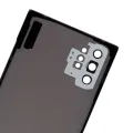 Back Cover Glass With Camera Lens For Samsung Galaxy Note 10 Plus / 5G (No Logo) (Aftermarket Plus) (Aura Glow / Silver)