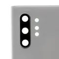 Back Cover Glass With Camera Lens For Samsung Galaxy Note 10 Plus / 5G (No Logo) (Aftermarket Plus) (Aura White)