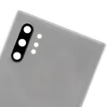 Back Cover Glass With Camera Lens For Samsung Galaxy Note 10 Plus / 5G (No Logo) (Aftermarket Plus) (Aura White)