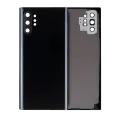 Back Cover Glass With Camera Lens For Samsung Galaxy Note 10 Plus / 5G (No Logo) (Aftermarket Plus) (Aura Black)