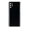 Back Cover Glass With Camera Lens For Samsung Galaxy Note 10 Plus / 5G (No Logo) (Aftermarket Plus) (Aura Black)