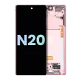 OLED Assembly With Frame For Samsung Galaxy Note 20 5G (Service Pack) (Mystic Bronze)