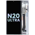 OLED Assembly With Frame For Samsung Galaxy Note 20 Ultra 5G (Service Pack) (Mystic White)