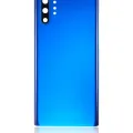 Back Cover Glass With Camera Lens For Samsung Galaxy Note 10 Plus / 5G (No Logo) (Aftermarket Plus) (Aura Blue)