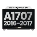 Complete LCD Display Assembly For MacBook Pro 15" A1707 (2016-2017) (Used OEM Pull: Grade A) (Silver)