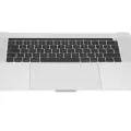 Top Case with Battery and Keyboard (ISO UK) For MacBook Pro 15" A1707 (2016-2017) (Silver)