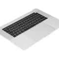 Top Case with Battery and Keyboard (ISO UK) For MacBook Pro 15" A1707 (2016-2017) (Silver)