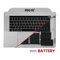 Top Case with Battery and Keyboard (ISO UK) For MacBook Pro 15" A1707 (2016-2017) (Space Gray)
