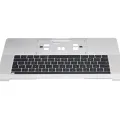 Top Case with Keyboard (ISO French) For MacBook Pro 15" A1707 (2016-2017) (Silver)