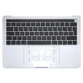 Top Case with Keyboard (ISO French) For MacBook Pro 13" A1706 (2016-2017) (Silver)