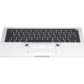 Top Case with Keyboard (ISO French) For MacBook Pro 13" A1706 (2016-2017) (Silver)