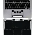 Top Case with Battery and Keyboard (ANSI US) For MacBook Pro 13" A2289 (2020) (Used OEM Pull: Grade A) (Space Gray)