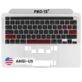 Top Case with Keyboard (ANSI US) For MacBook Pro 13" A2338 (2020) (Silver)