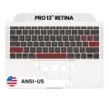 Top Case with Keyboard (ANSI US) For MacBook Pro 13" A1708 (2016-2017) (OEM New) (Silver)