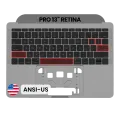 Top Case with Keyboard (ANSI US) For MacBook Pro 13" A1708 (2016-2017) (OEM New) (Space Gray)