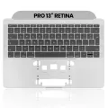 Top Case with Keyboard (ISO UK) For MacBook Pro 13" A1708 (2016-2017) (OEM New) (Space Gray)