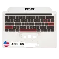 Top Case with Keyboard (ANSI US) For MacBook Pro 13" A1706 (2016-2017) (OEM New) (Silver)
