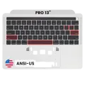 Top Case with Keyboard (ANSI US) For MacBook Pro 13" A1989 (2018-2019) (OEM New) (Silver)