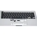 Top Case with Keyboard (ISO UK) For MacBook Pro 13" A2289 (2020) (OEM New) (Silver)