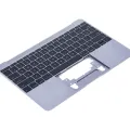 Top Case with Keyboard (ANSI US) and Microphone For MacBook 12" A1534 (2015) (OEM New) (Space Gray)