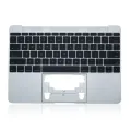 Top Case with Keyboard (ANSI US) and Microphone For MacBook 12" A1534 (2015) (OEM New) (Silver)