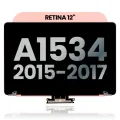 Complete LCD Display Assembly For MacBook 12" A1534 (2015-2017) (Used OEM Pull: Grade A) (Rose Gold)