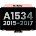 Complete LCD Display Assembly For MacBook 12" A1534 (2015-2017) (Used OEM Pull: Grade B) (Rose Gold)