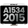 Complete LCD Display Assembly For MacBook 12" A1534 (2015) (Used OEM Pull: Grade A) (Silver)
